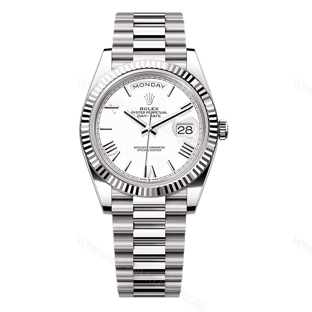 Rolex Day-Date White Dial Replica — view 1