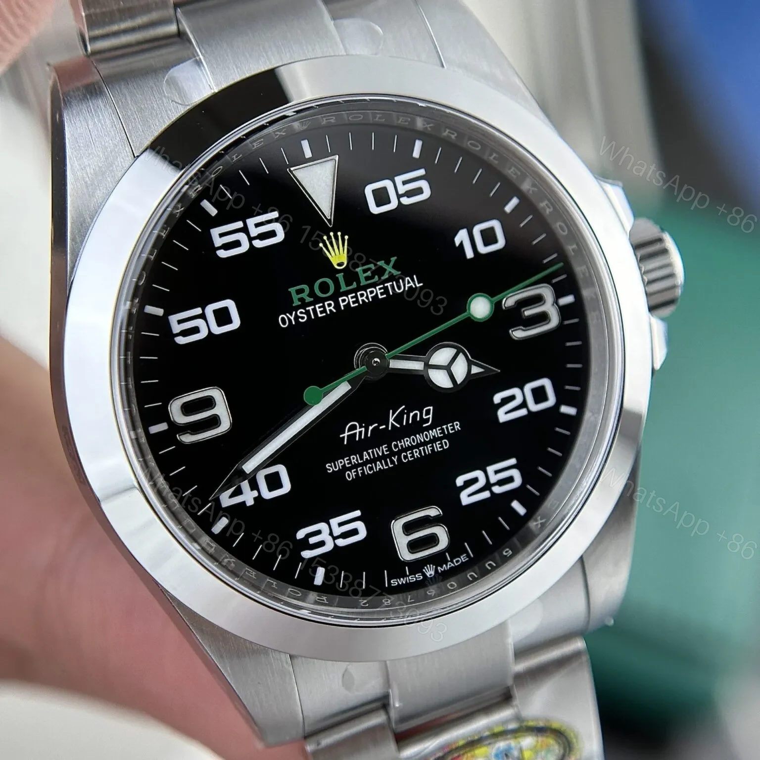 View 5 of Replica Rolex Air-King Black Dial 116900
