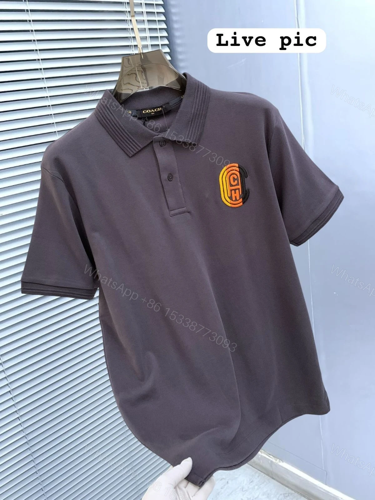 View 7 of First Copy Coach Imported Polo T-Shirt