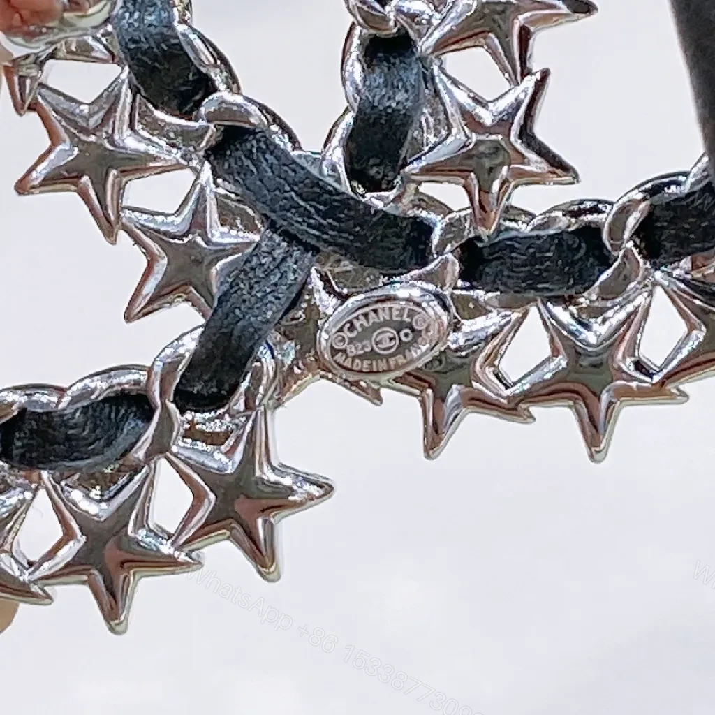View 3 of Elegant Crystal-Embellished Leather Belt: Luxe Crystal Buckle Belt
