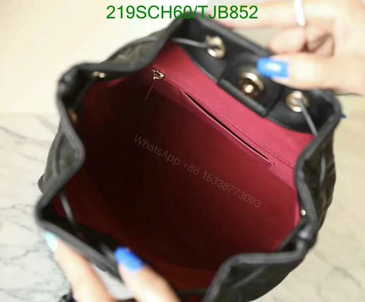 View 8 of Chanel Black Backpack crafted from Calfskin 23B