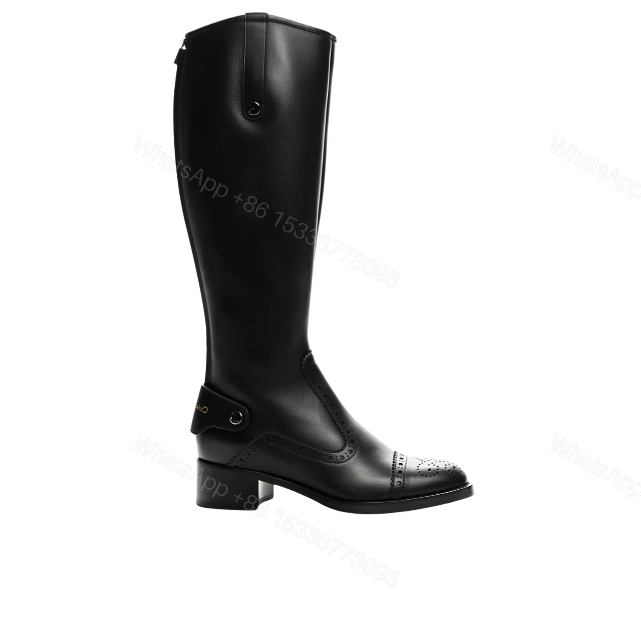 DIOR D FOLK BOOT CALFSKIN BLACK — view 1