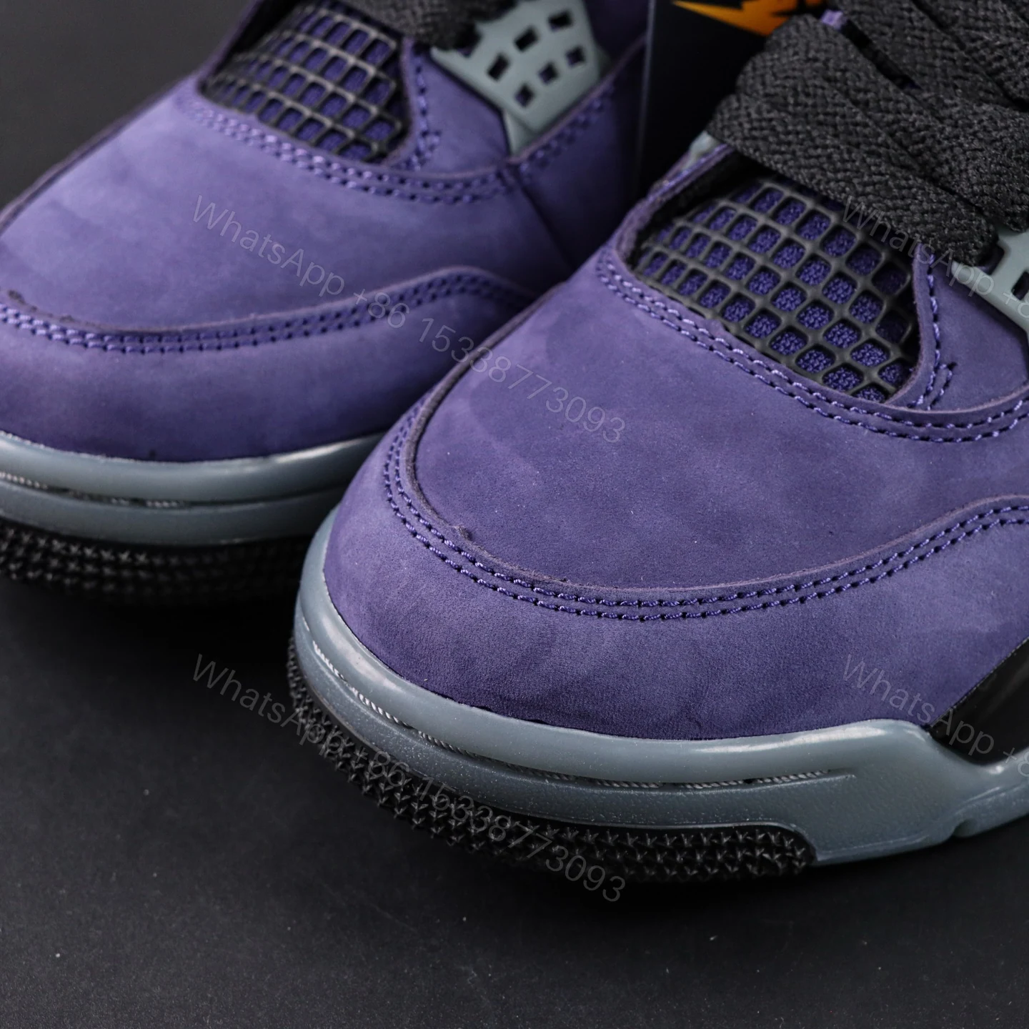 View 4 of Air Jordan 4 Lakers “Imperial Purple” Reps