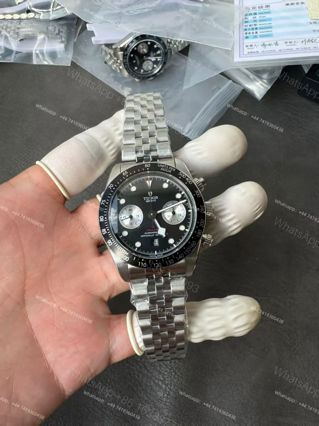 Tudor Super Clone Black Bay Chronograph M79360N-0013 Black Dial — view 1