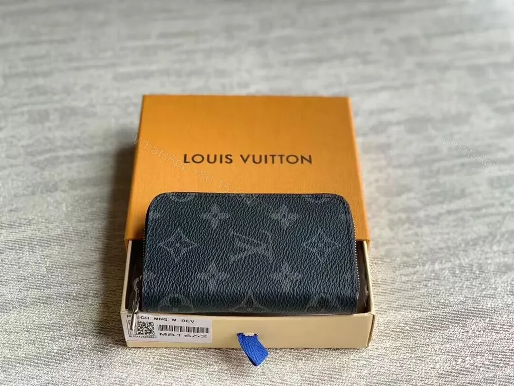 Chic Monogram Wallet: Compact, Silky Leather, LV-inspired — view 1