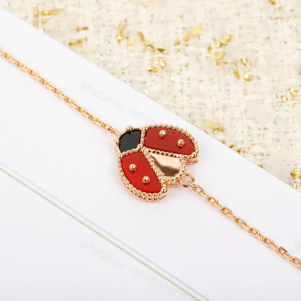 View 2 of 高仿首飾VanCleef&Arpels*RP7R100瓢蟲玫瑰金手鏈