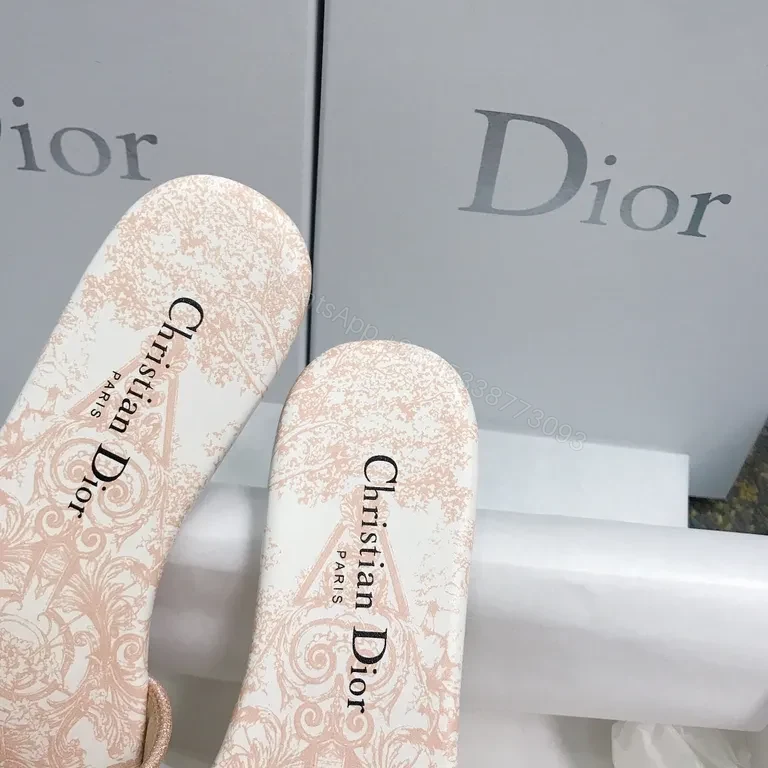 View 2 of Chic Embroidered Dior Slide: Luxury Everyday Comfort