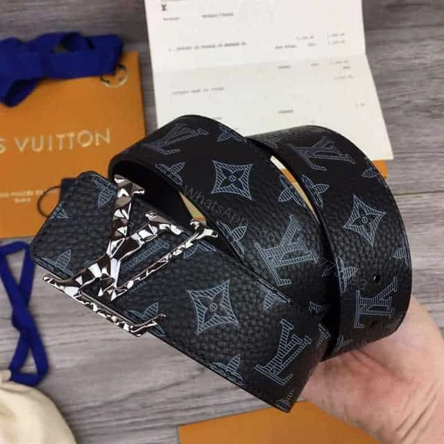 View 10 of LOUIS VUITTON INITIALES 40MM REVERSIBLE MONOGRAM CANVAS BELT – B103