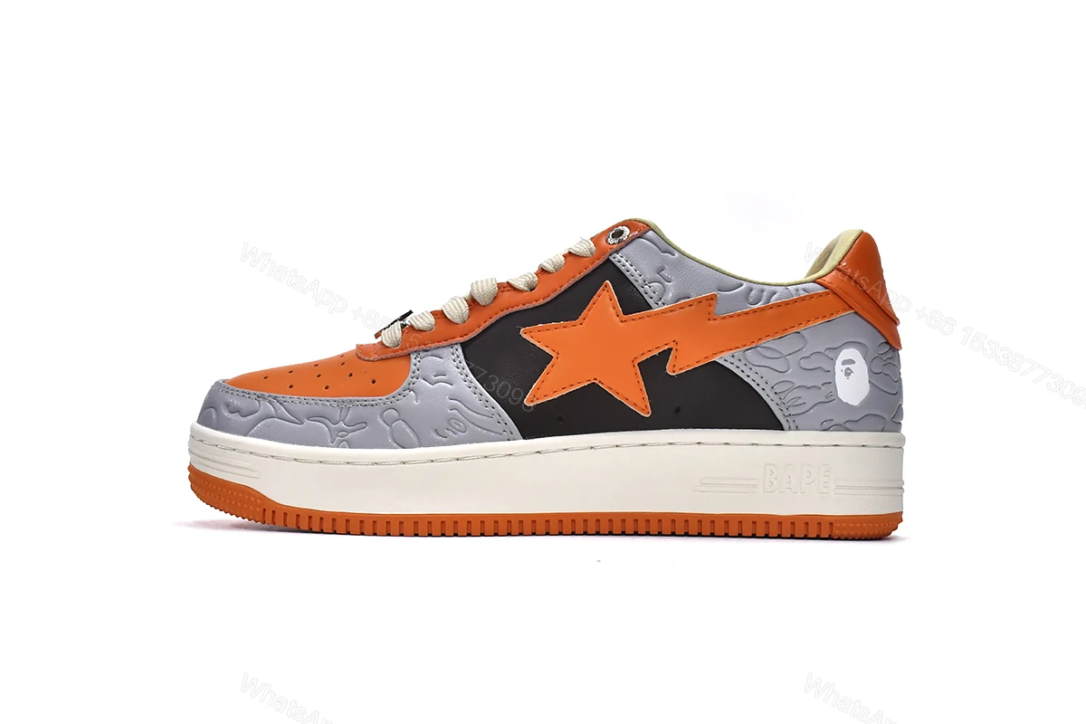View 12 of Cheap Fake BapeSta Low Grey Orange 1H70-291-002