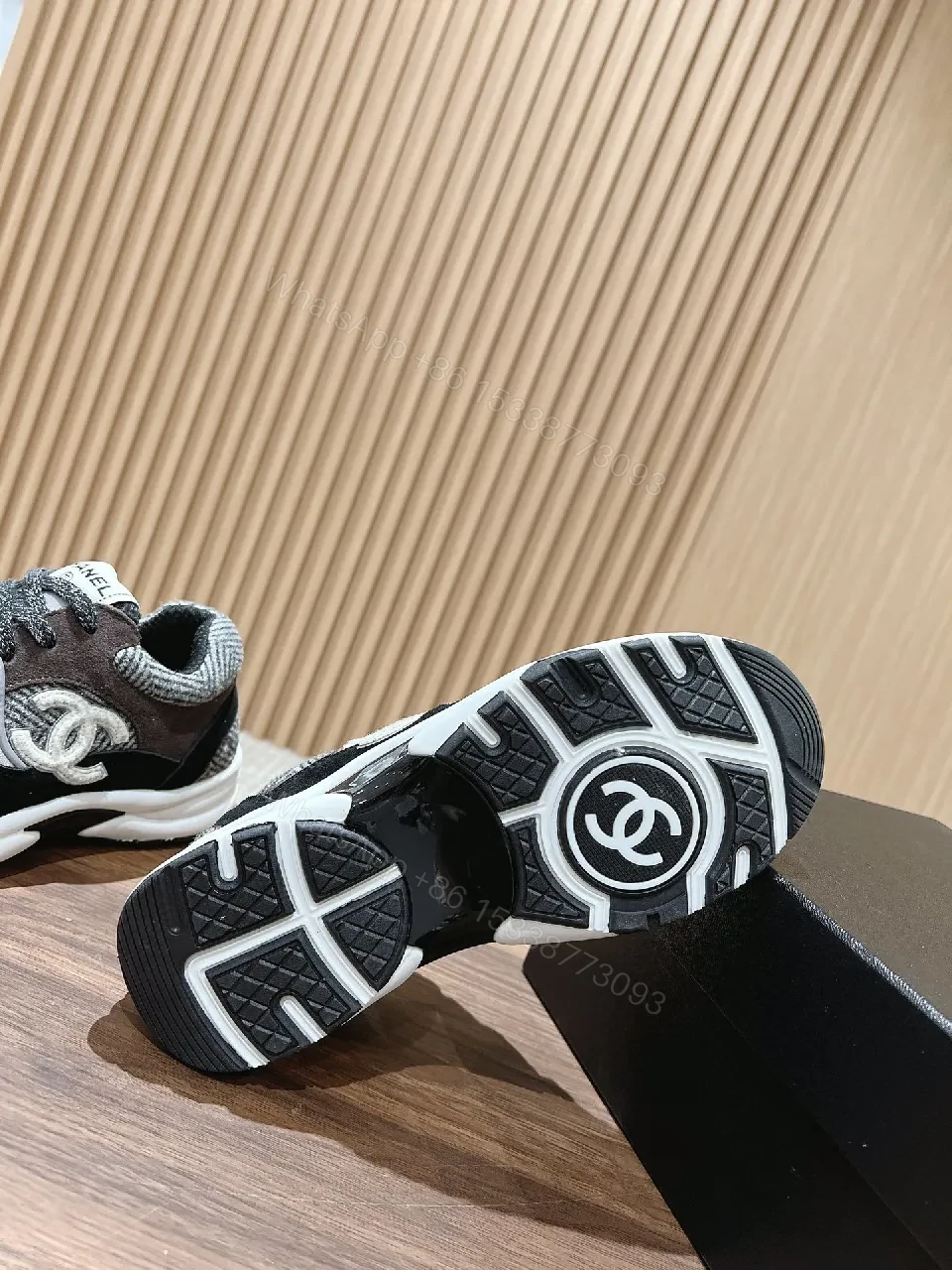 View 6 of Charcoal Textile Knit Sneaker: Luxe Casual Comfort