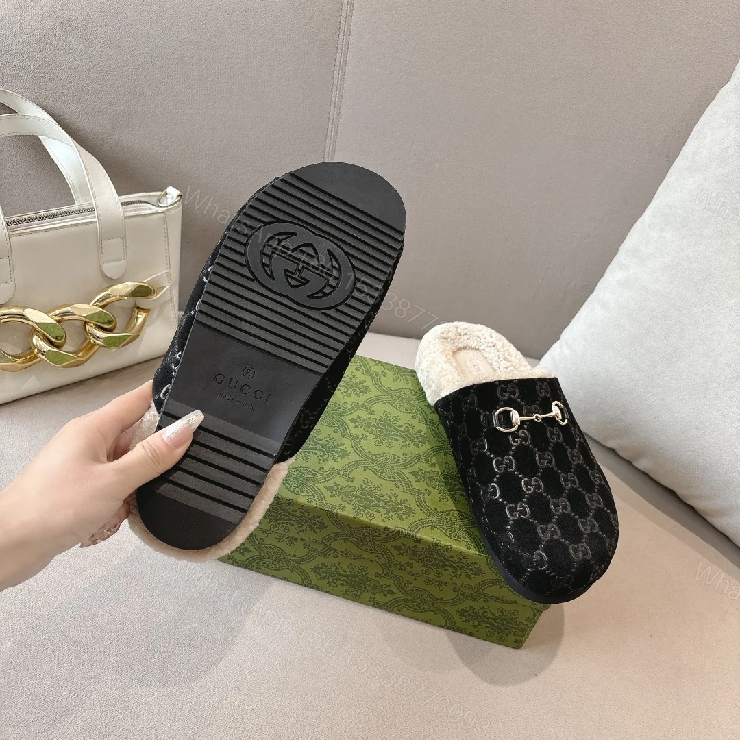 View 7 of GUCCI WOMEN’S HORSEBIT MULE GG SUEDE BLACK