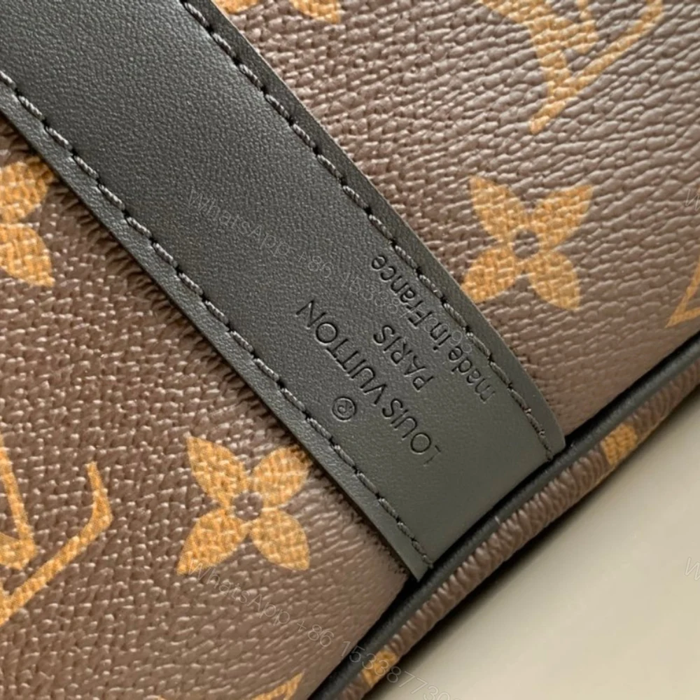 View 5 of Louis Vuitton Keepall Bandouliere 45 Monogram Macassar Canvas 45cm LV M56711
