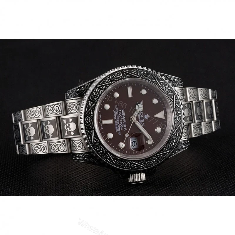 View 4 of Replica Rolex Submariner Brown Dial 1454078