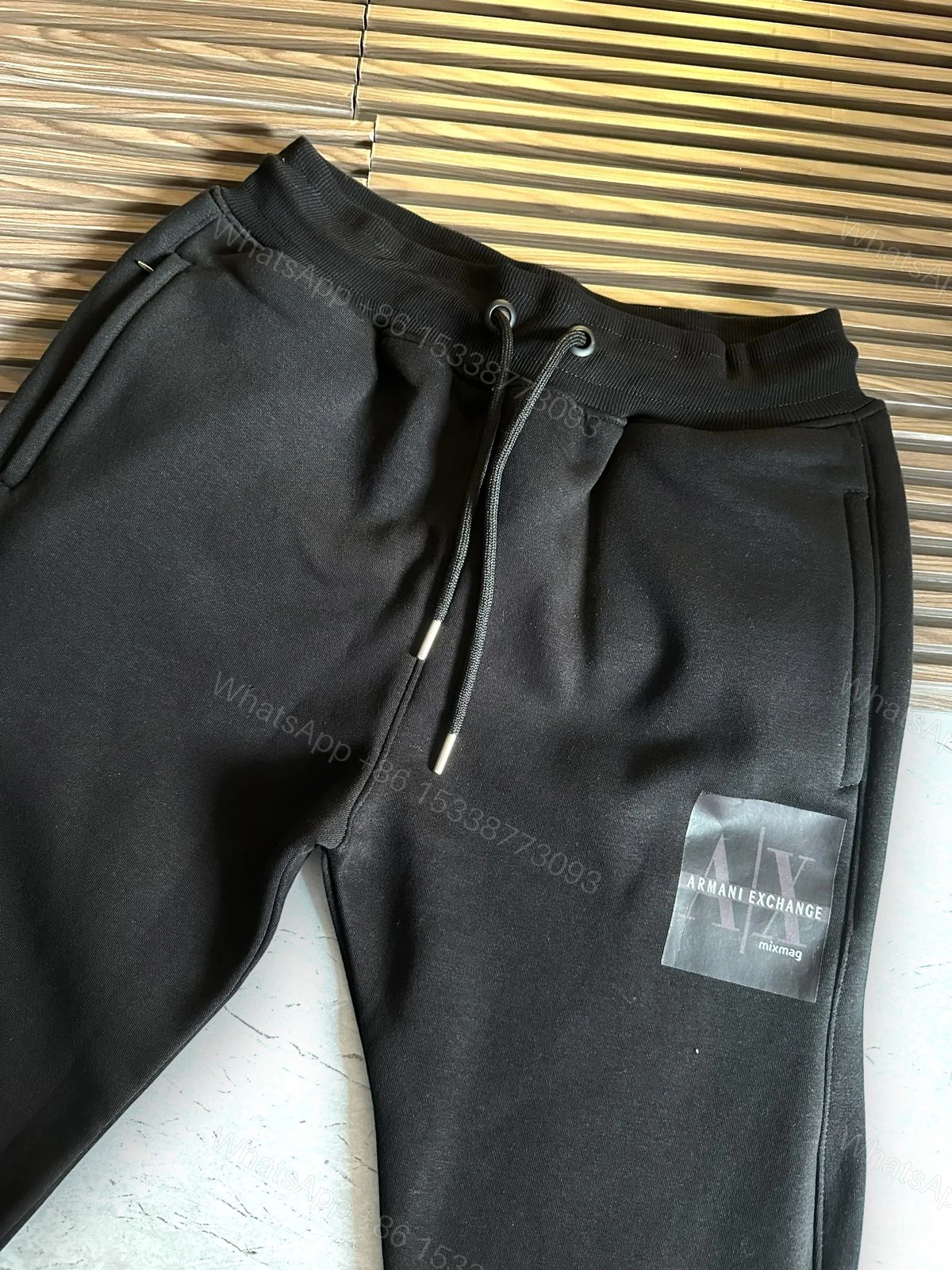 View 3 of First Copy Armani Exchange Premium Warm Trackpants for Men
