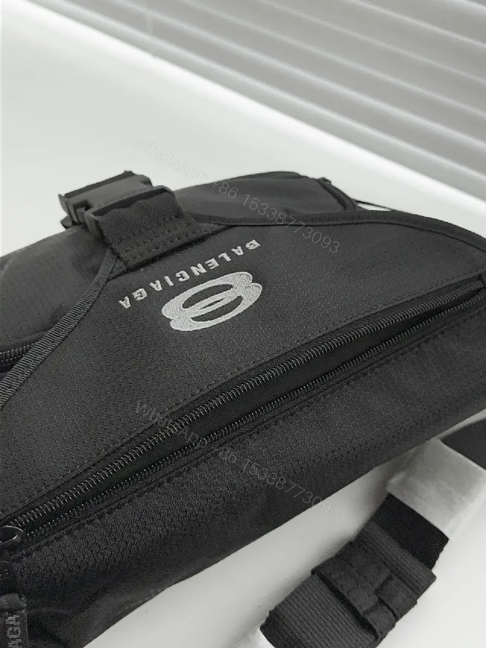 View 5 of Black Nylon Belt Bag | Compact Utility, Crossbody/Waist, Premium-Design
