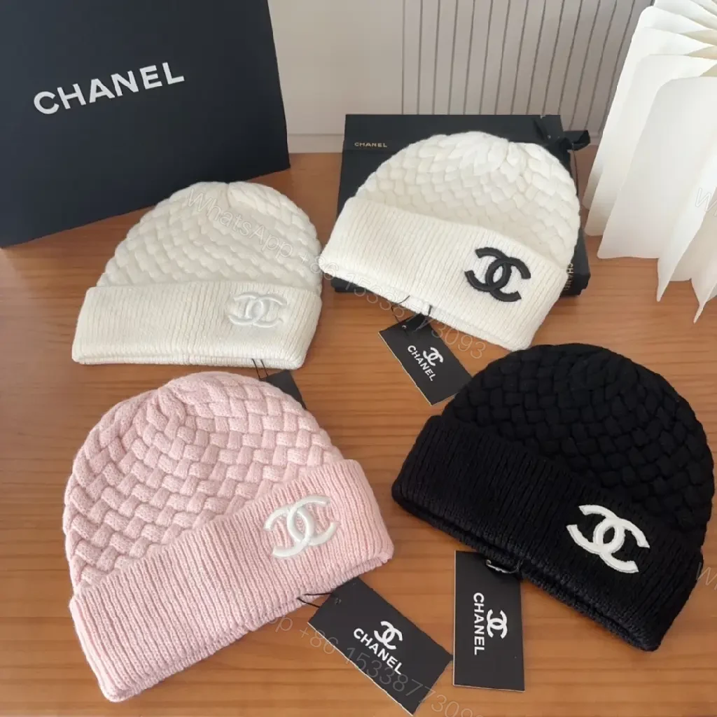 View 5 of Color-Blocked Knit Beanie with Embossed Logo, Premium Warmth, Beanie