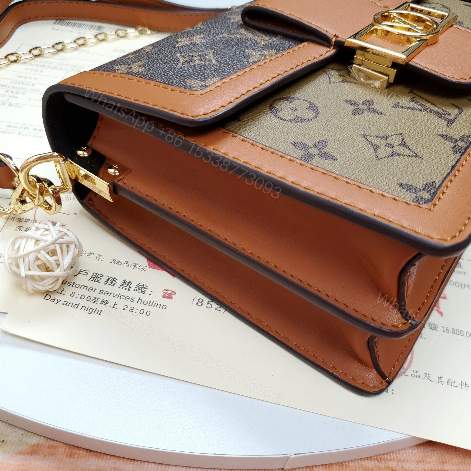 View 6 of LOUIS VUITTON Dauphine MM Monogram Reverse Other Monogram Canva
