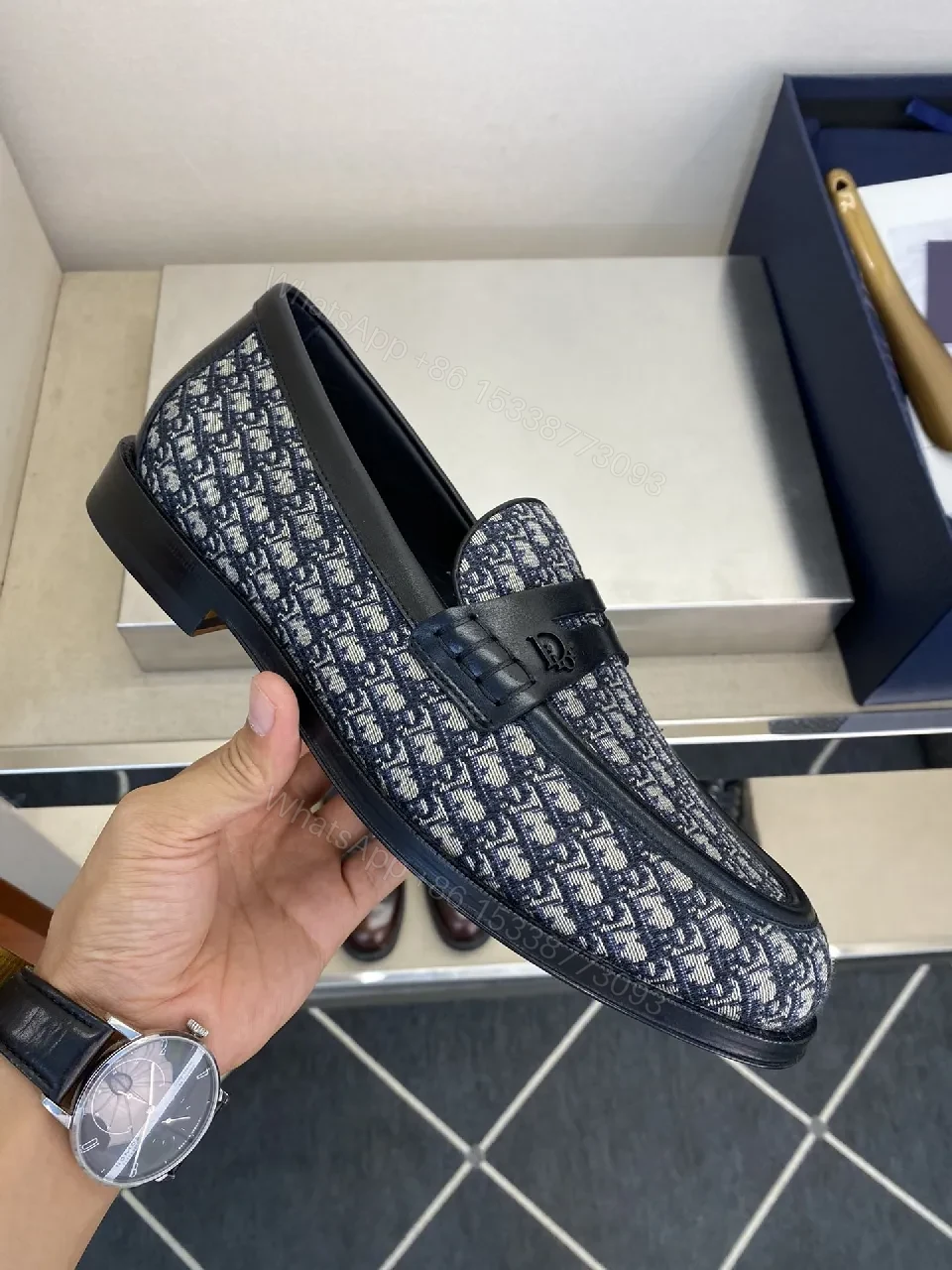 View 4 of Patterned Loafers + Leather Trim + Modern Classic + All-Day Comfort + loafers