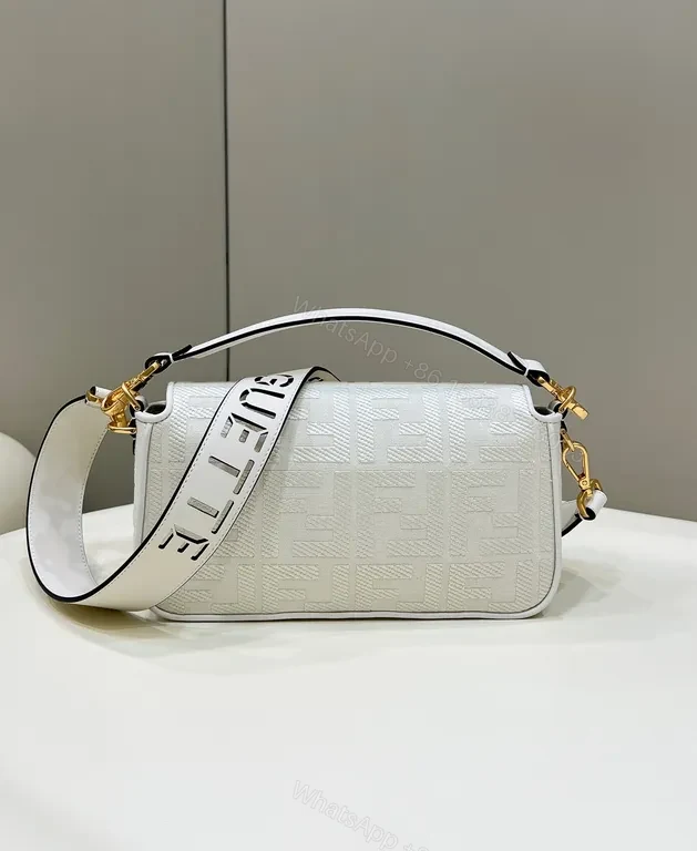 View 4 of Chic Fendi Textured Mini Bag with Gold Hardware
