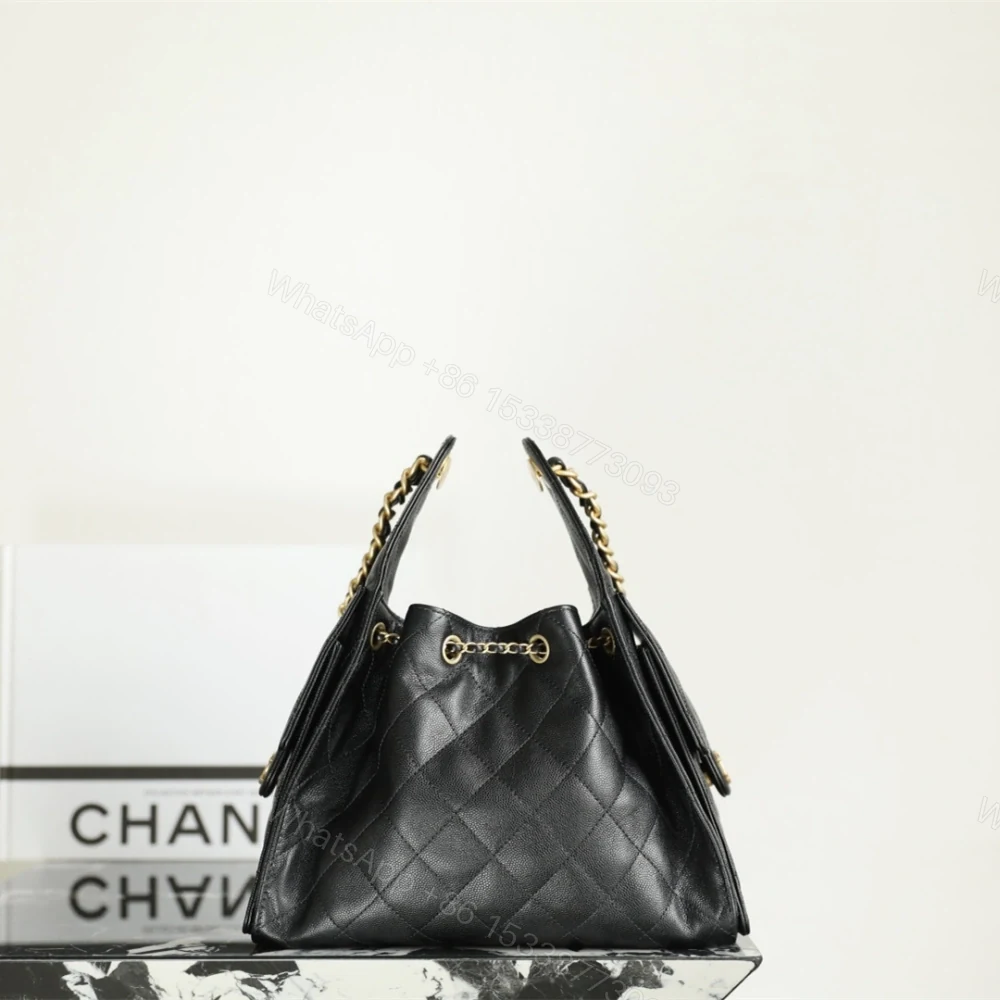 View 2 of 高仿Chanel*25P系列AS5293小牛皮腋下單肩包小號黑色免檢版