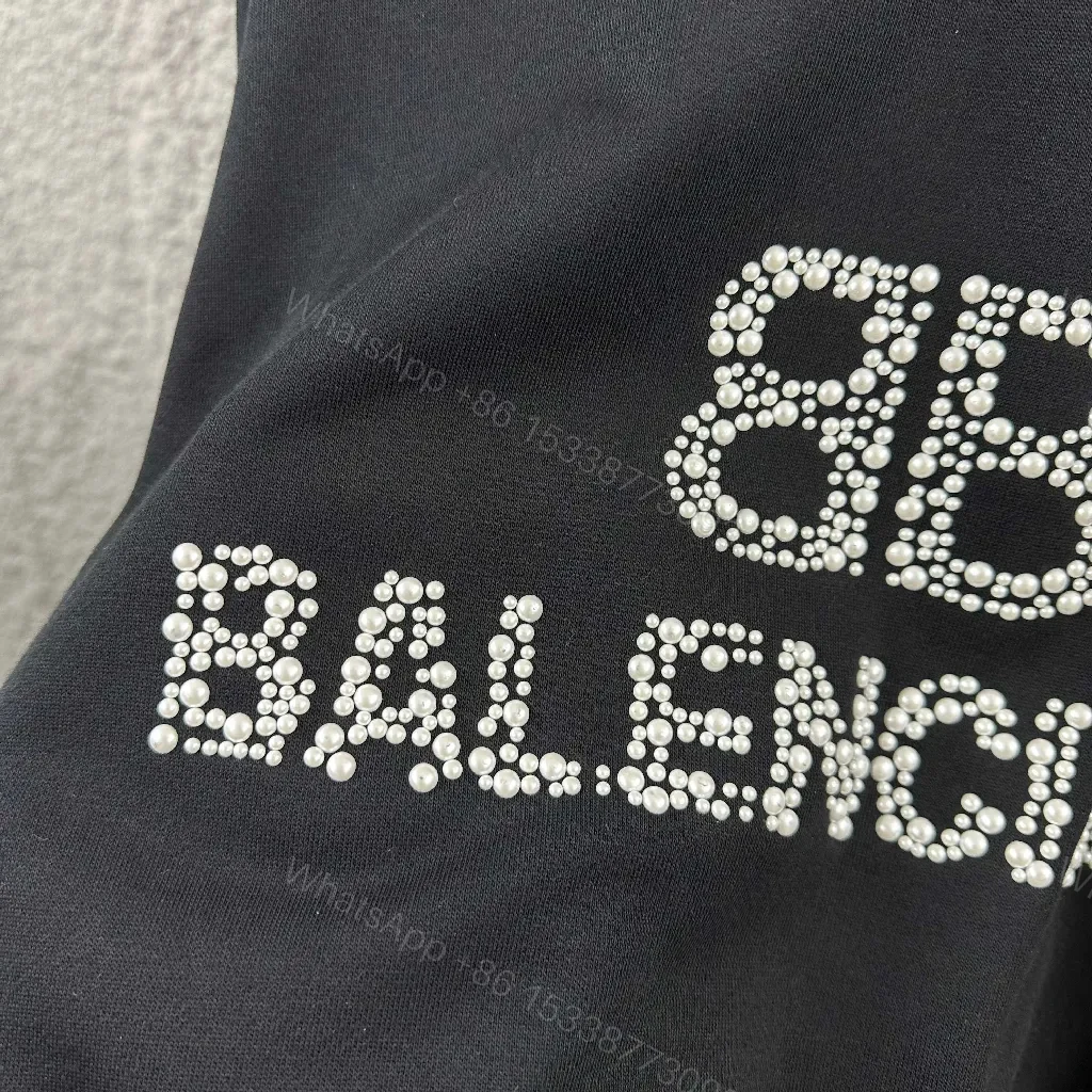 View 9 of Black Fleece Logo Crewneck: Crystal-Embellished Luxe Sweatshirt