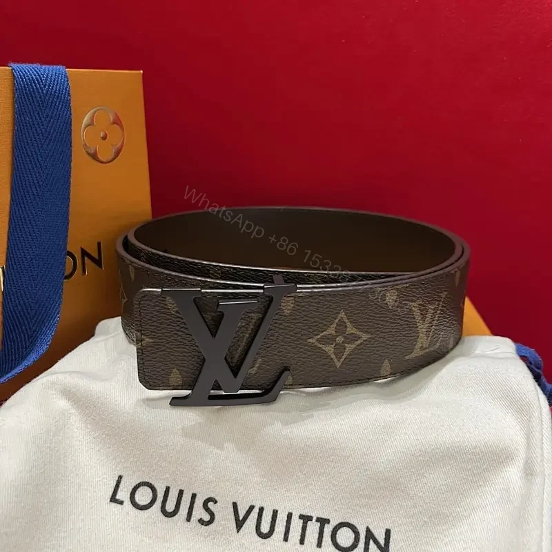 Elegant Monogram Leather Belt: Durable Luxury Accessory — view 1