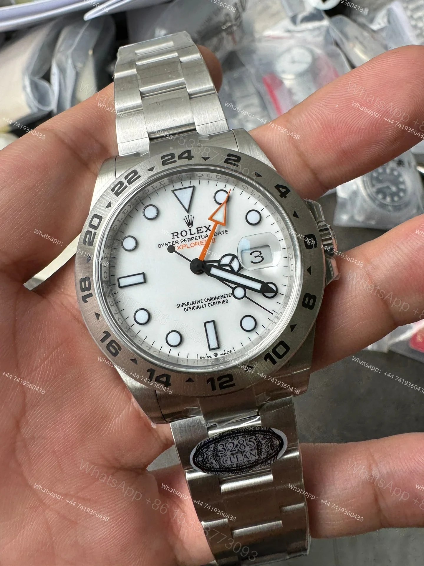 View 2 of Rolex Explorer II M226570-0001 1:1 Replica White Dial 42MM 3285 Movement Super Clone Watch
