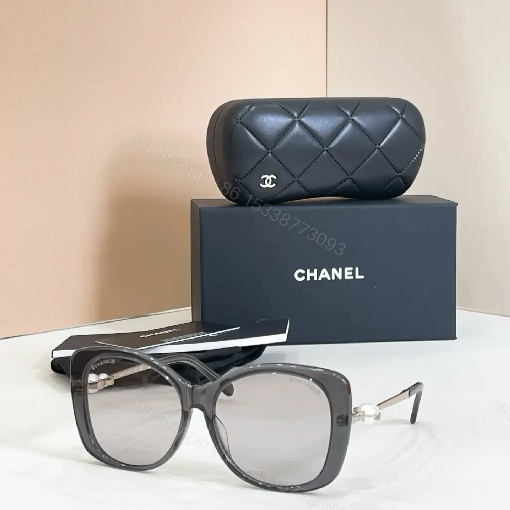 View 8 of Quilted Leather Clutch + Gradient Sunglasses Set: Chic Luxe