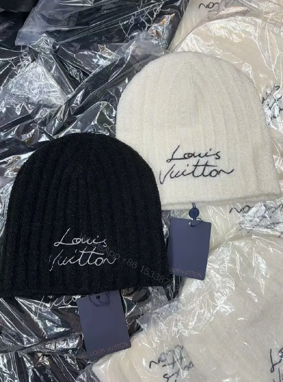 View 3 of Lux Knit Beanie — Black, White | Modern Luxury Warmth