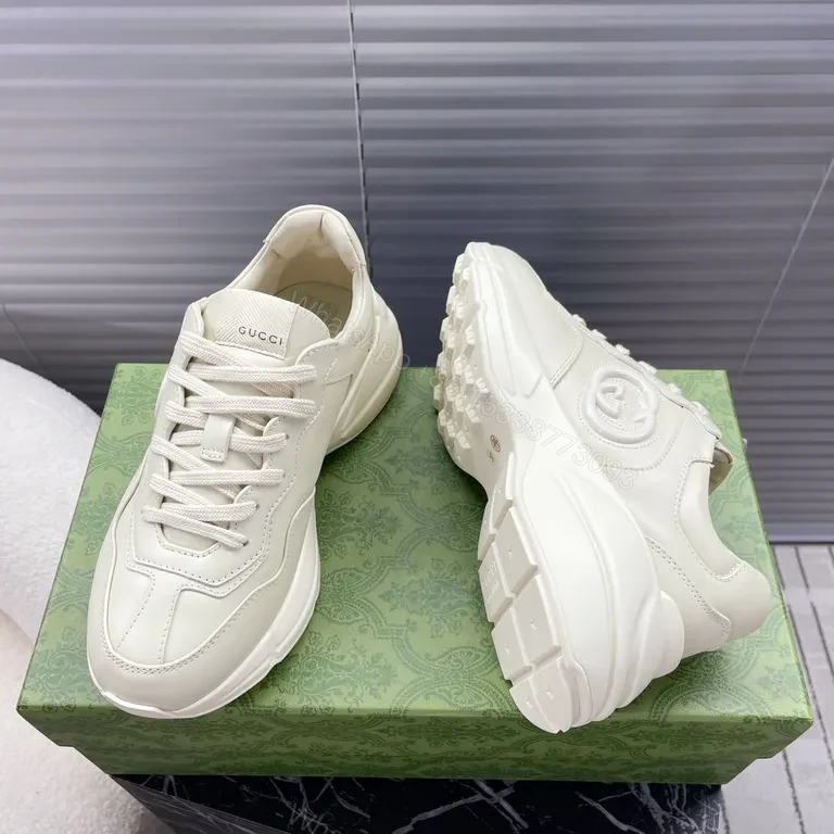 View 5 of Off-White Leather Platform Sneaker â€” Minimalist, All-Day Comfort