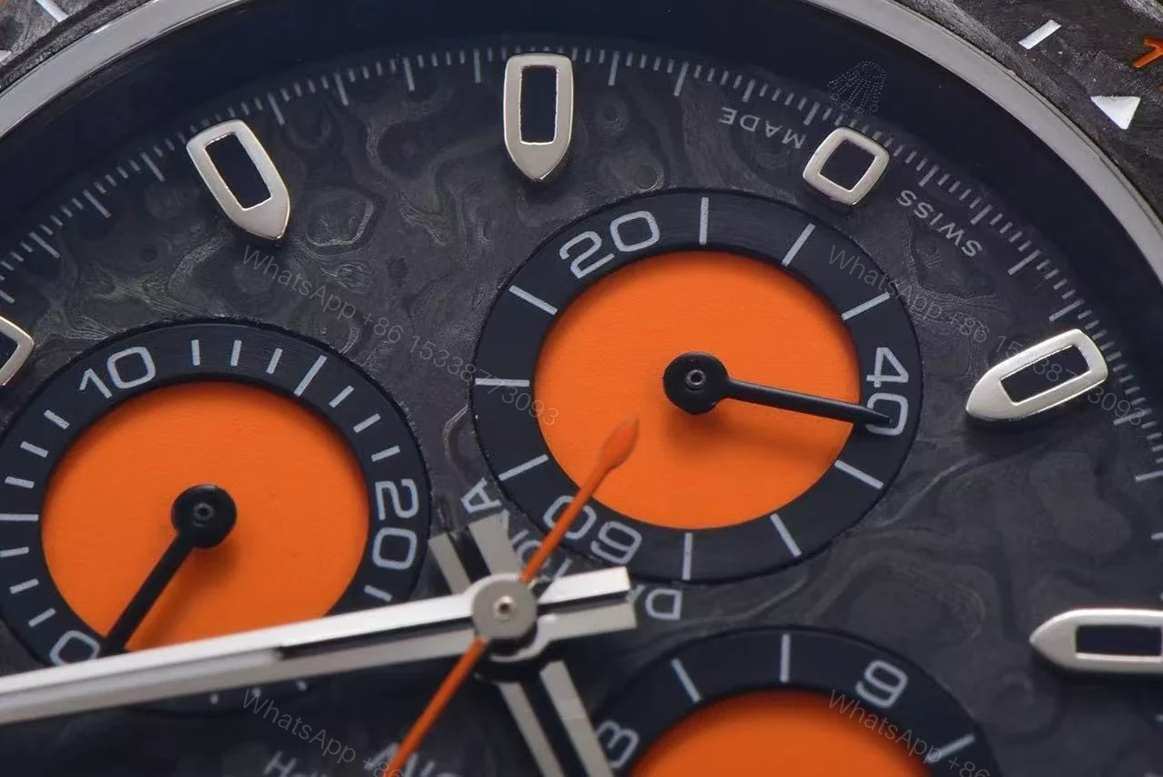 View 6 of Replica DiW Rolex Cosmograph Daytona All Carbon Orange Edition
