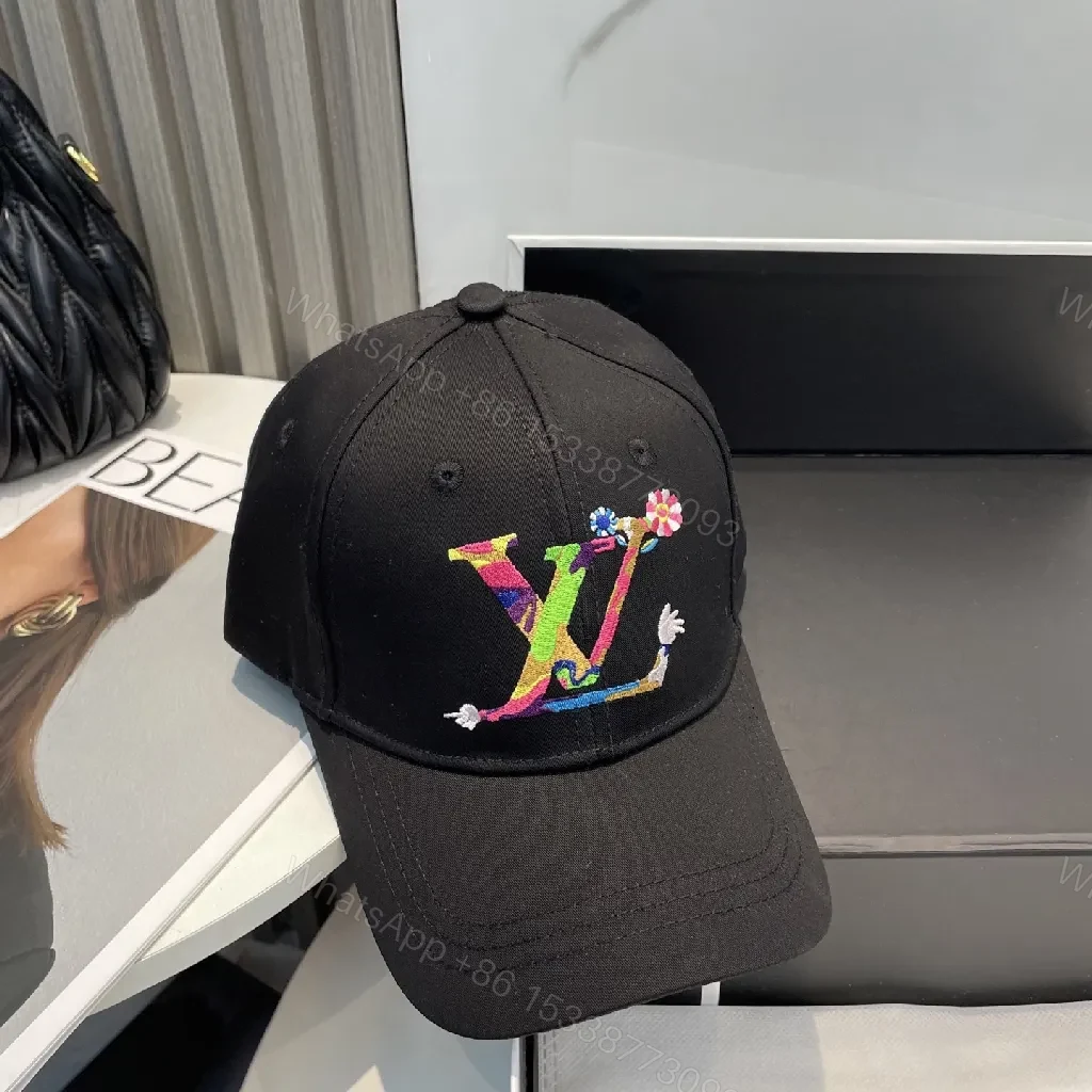 View 9 of Colorful Embroidered LV-Inspired Cap, Everyday Luxe Style