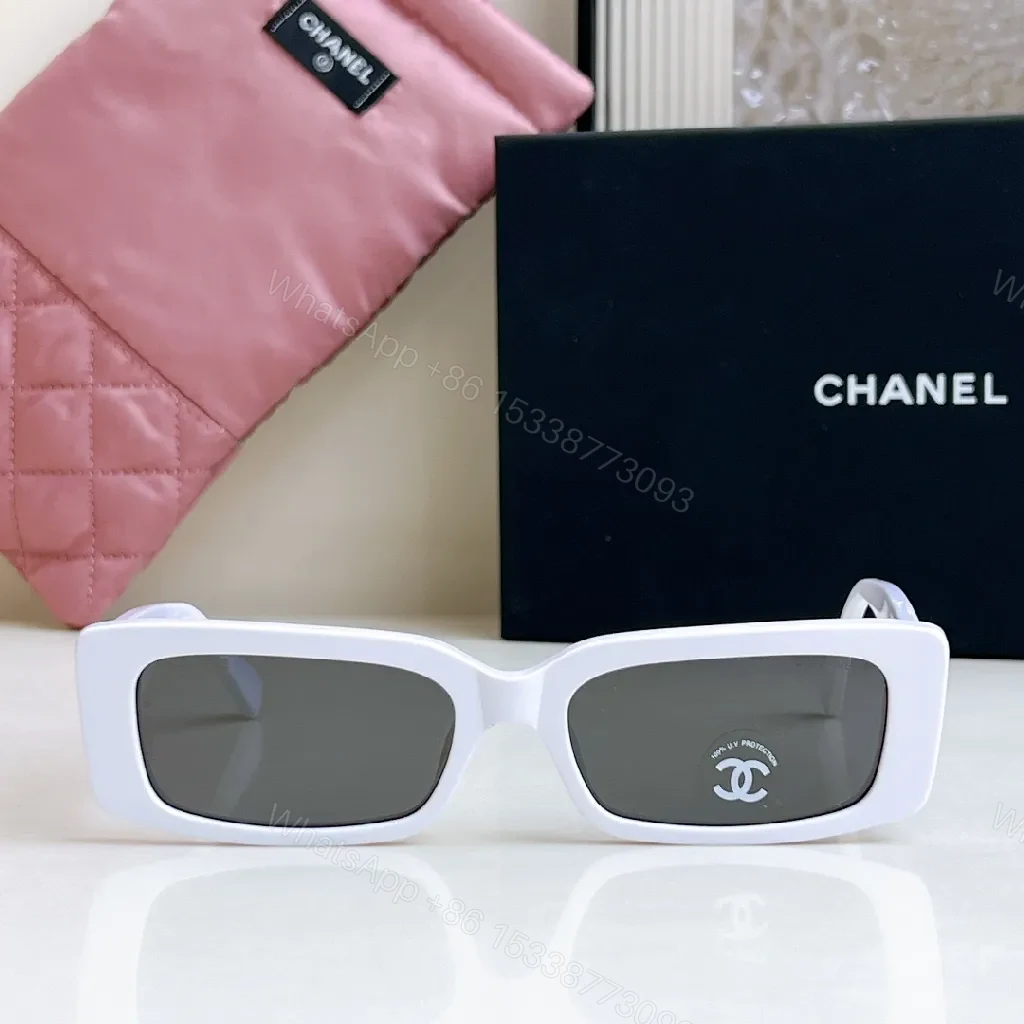 View 2 of White Acetate Square Sunglasses — Bold Luxe, Polarized UV400