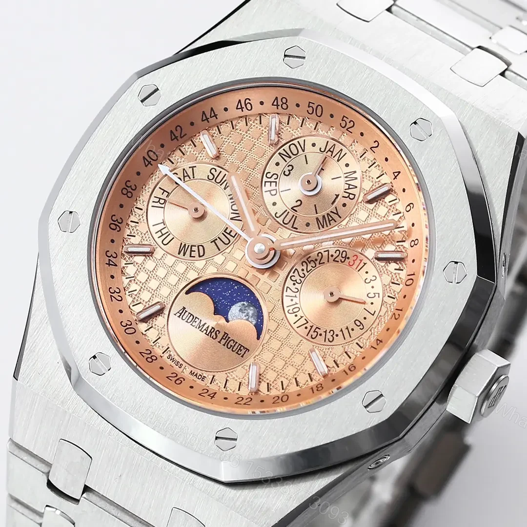 View 9 of Audemars Piguet Royal Oak Perpetual Calendar Watch – Blue Dial, Stainless Steel Case, 41mm