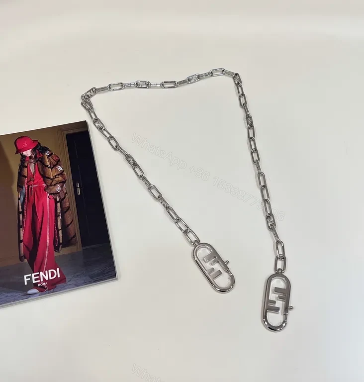 View 6 of Minimalist Chain-Link Necklace with Signature Hardware - Unisex Luxury