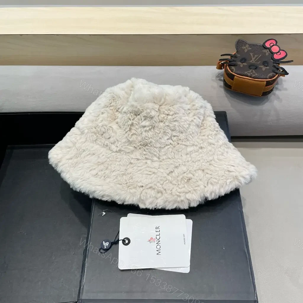 View 4 of Soft Fleece Hat with Logo Patch - Luxe Winter Accessory