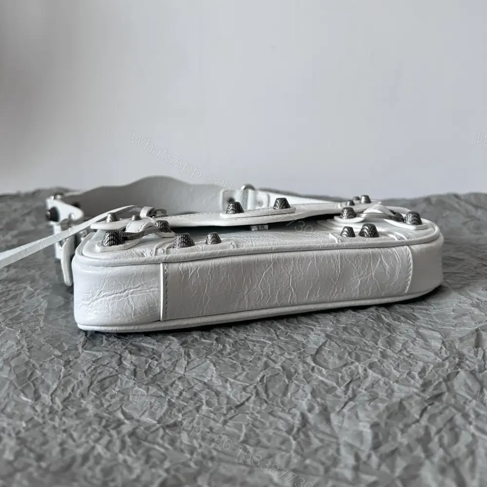 View 6 of 高仿Balenciaga*LeCagole2024新款法棍包白色XS