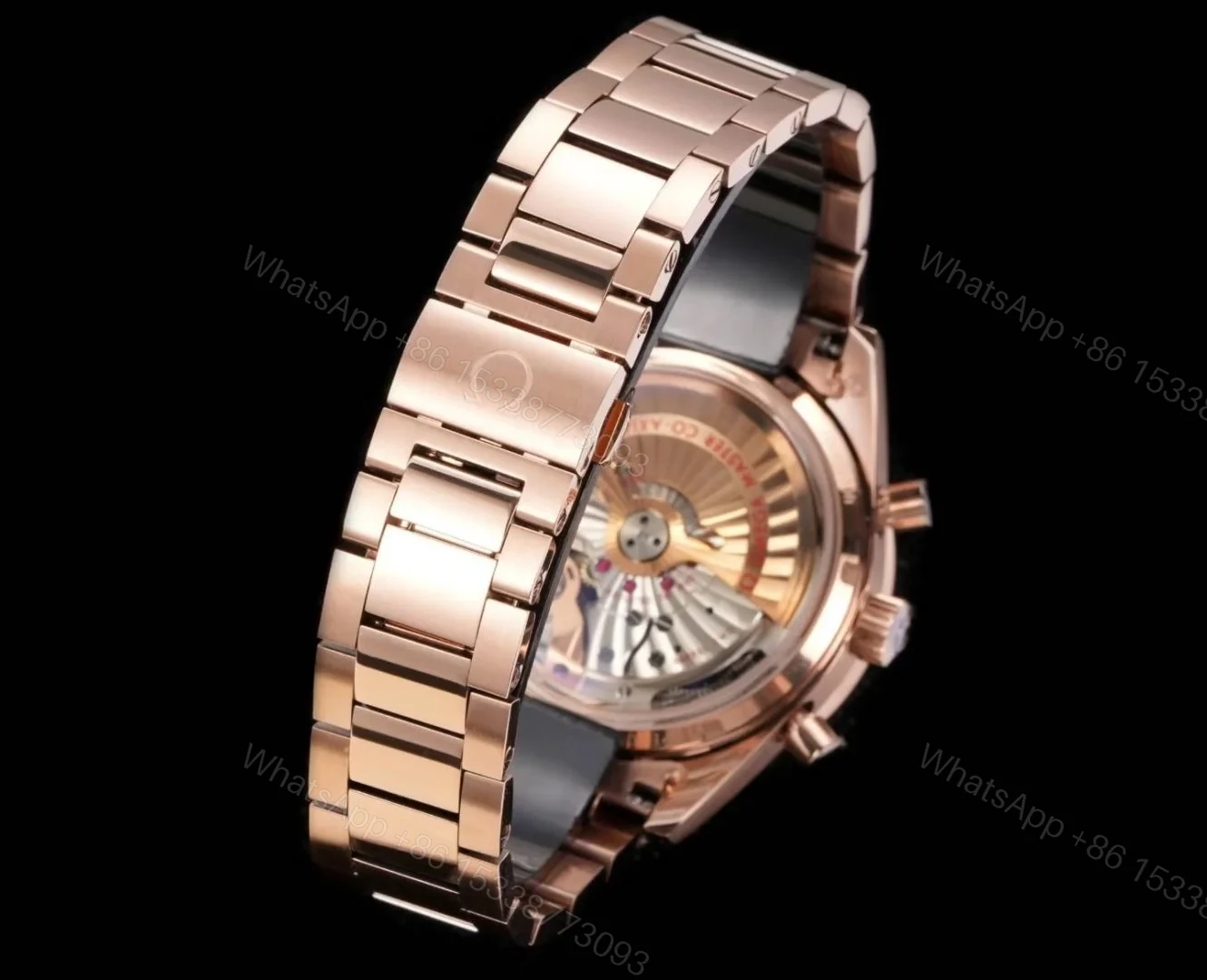 View 8 of Omega Speedmaster Chronoscope 43MM Rose Gold White Dial Premium Bracelet Watch 329.51.44.51.01.002