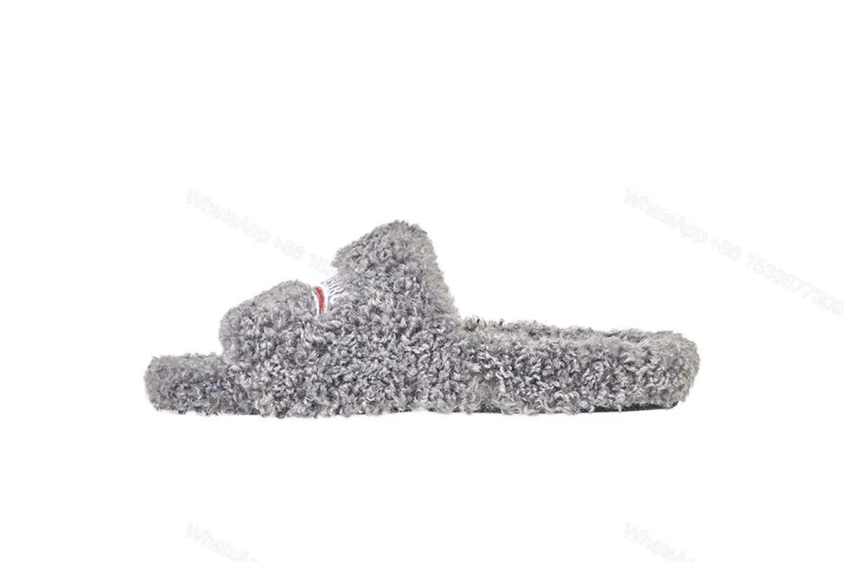 View 5 of Balenciaga Furry Slide Grey 654261W2D011596
