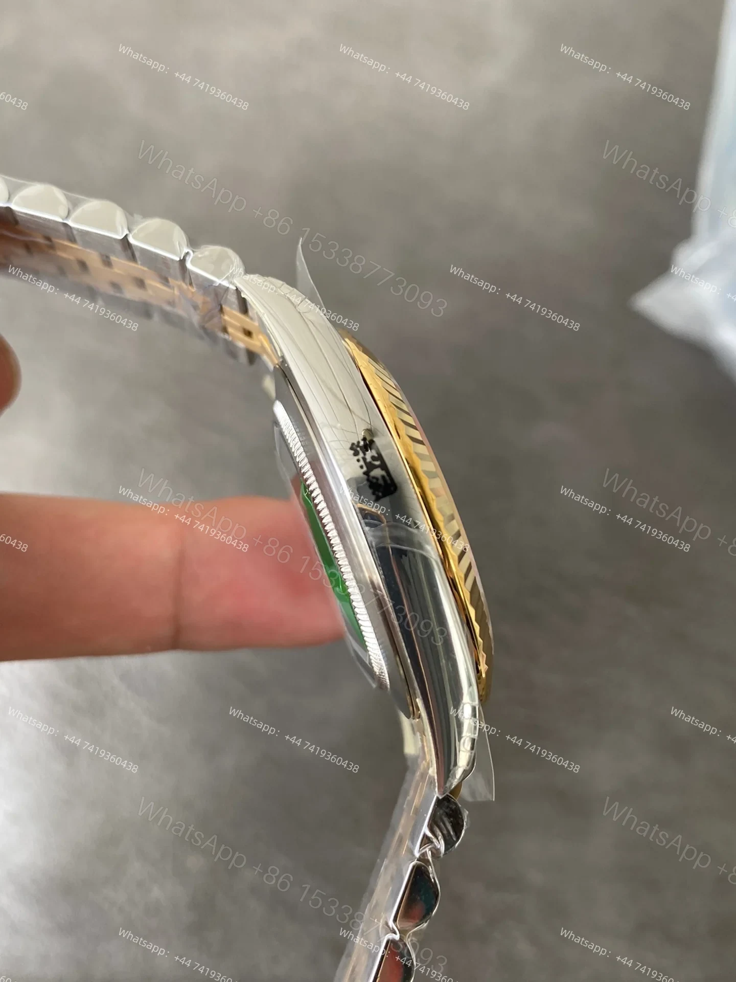 View 6 of Rolex Datejust M126333-0010 Gold Dial 1:1 Replica Jubilee 41MM 3235 Movement Super Clone Watch