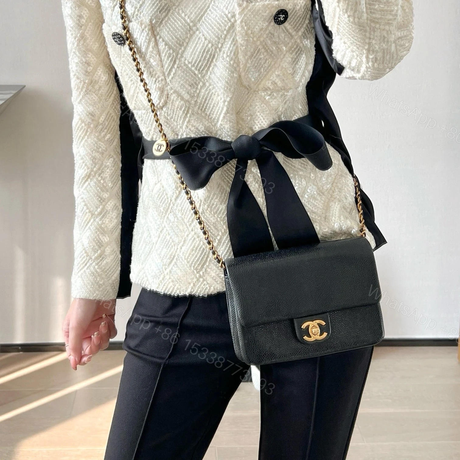 View 10 of 高仿Chanel*24K系列AS5218迷你牛皮單肩包