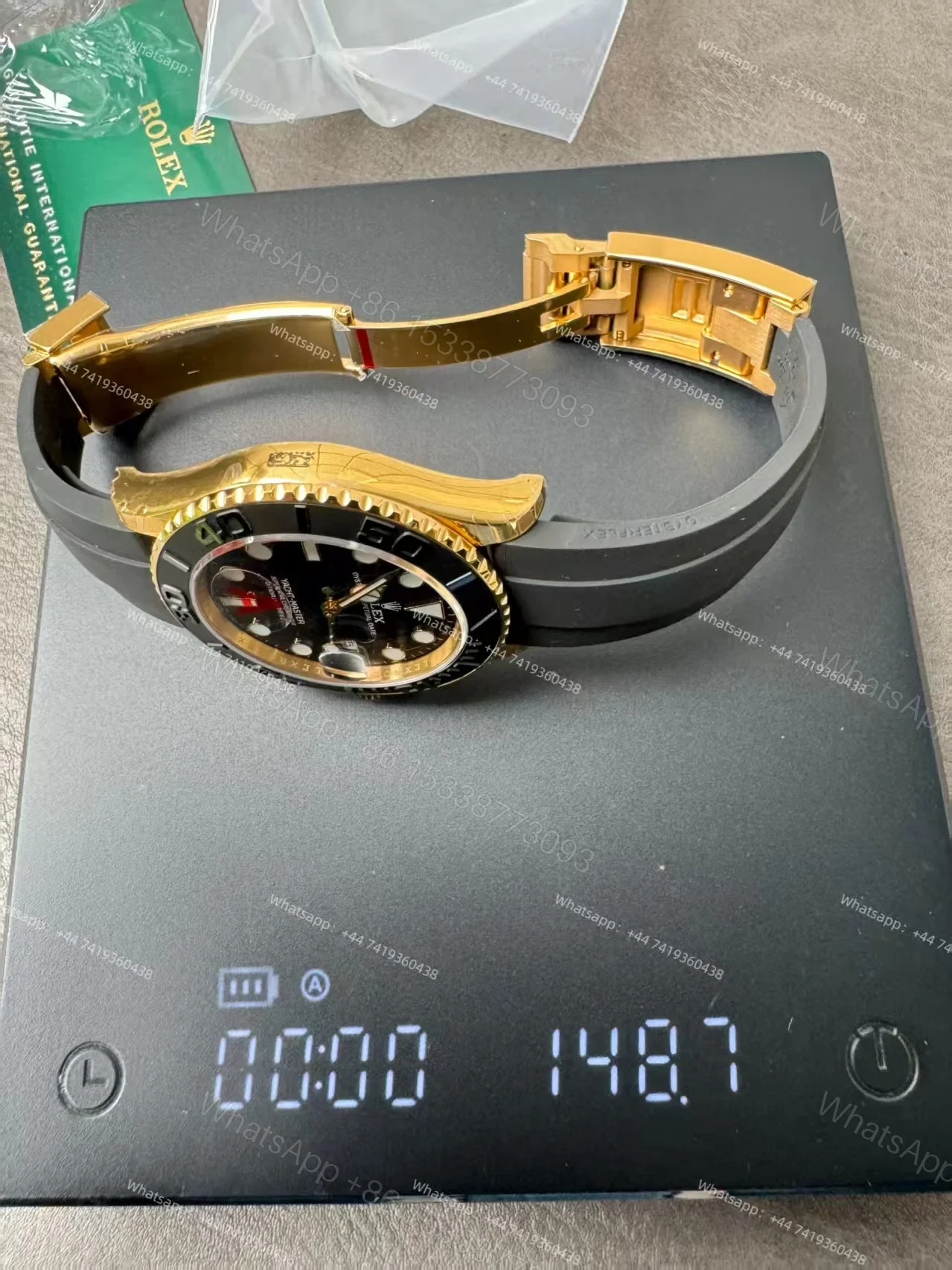 View 10 of Rolex Yacht-Master 226658 1:1 Replica 18K Gold Plated 42MM 3235 Movement Super Clone Watch