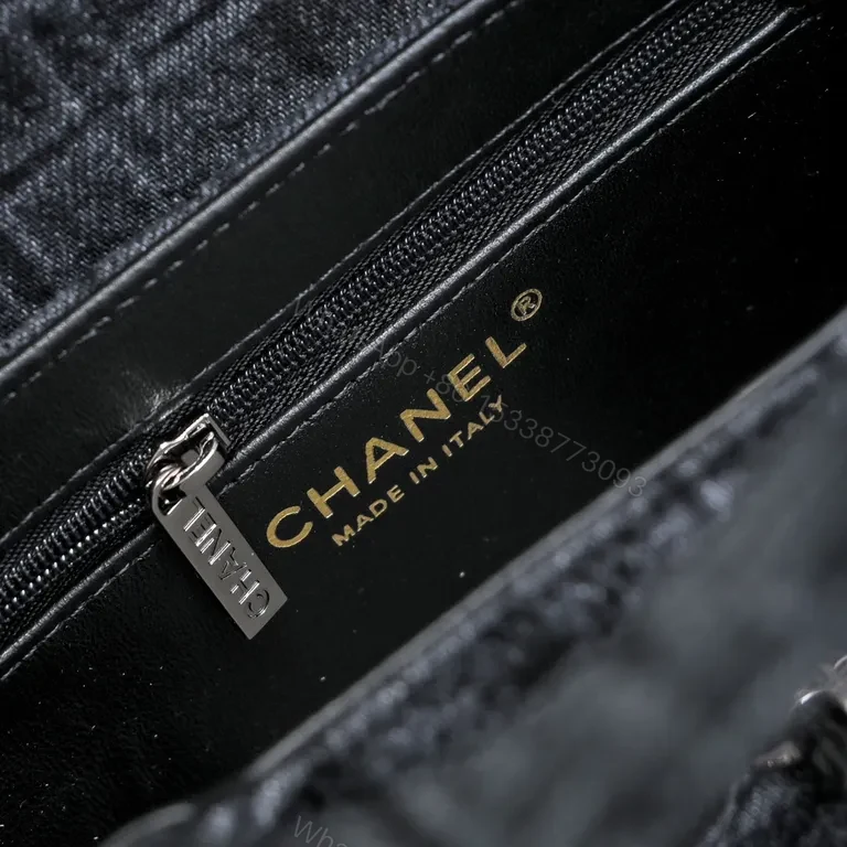 View 8 of Structured Tweed Crossbody with Signature Hardware Luxury Bag