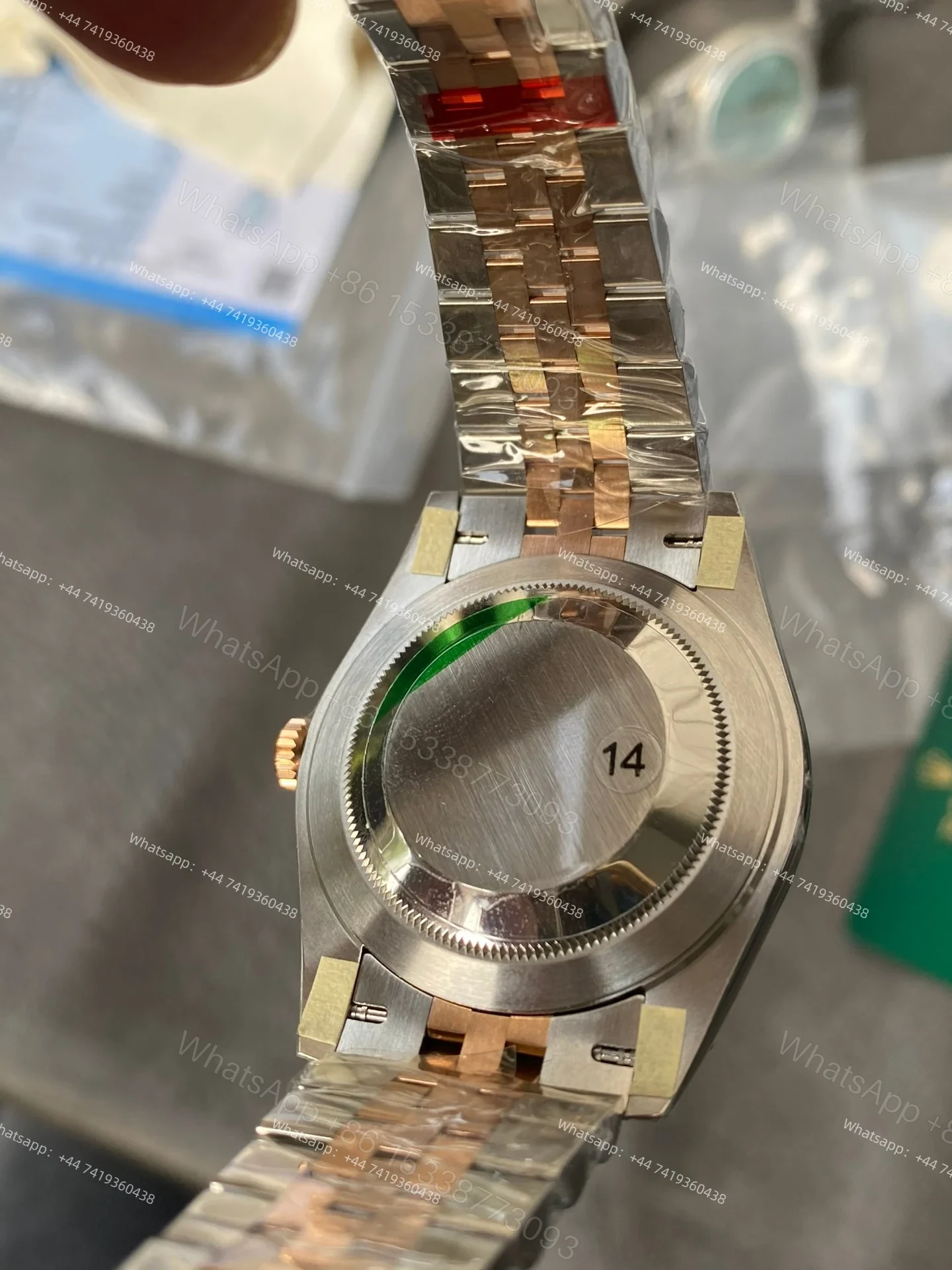 View 8 of Rolex Datejust M126331-0010 1:1 Replica Eternal Rose Gold Jubilee 41MM 3235 Movement Super Clone Watch