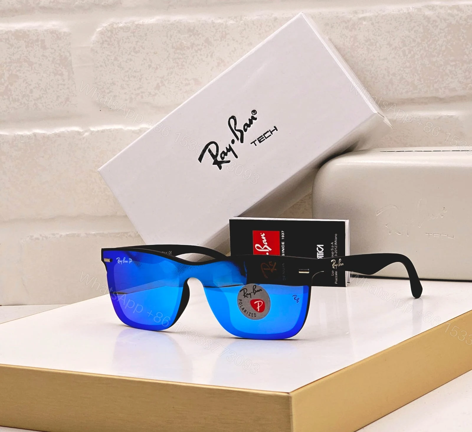 View 6 of Ray-Ban Tech Wayfarer Polarized Grey Lens