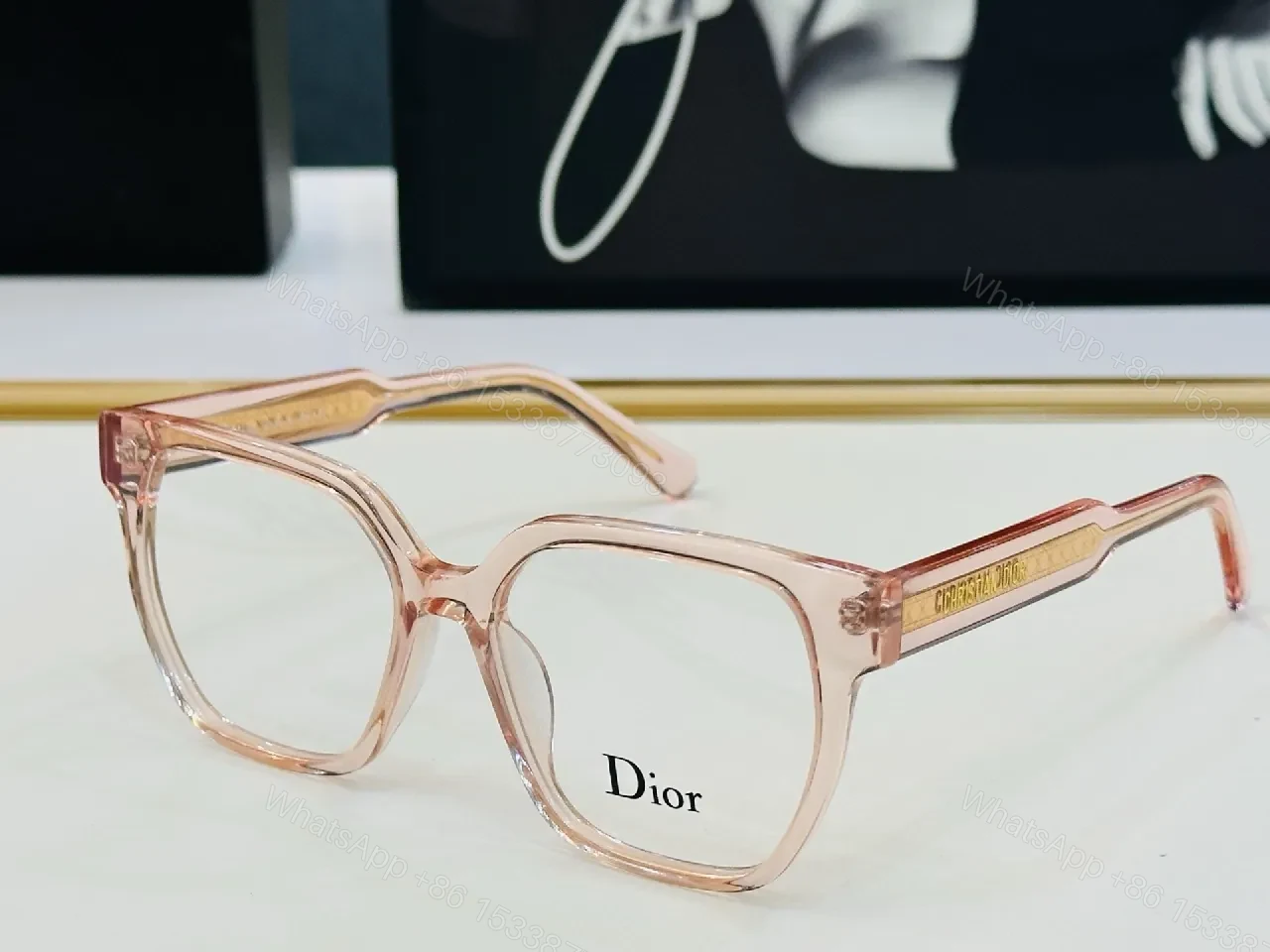 View 8 of Polished Pink Acetate Frames – Modern, Luxe, Eye-Reading Lightness