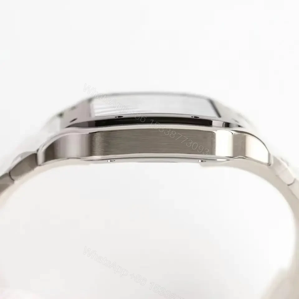 View 7 of Cartier super clone Santos Brown Dial Steel Bracelet Premium 40MM RG-CARTIER-SANTOS-BRN-STL-40
