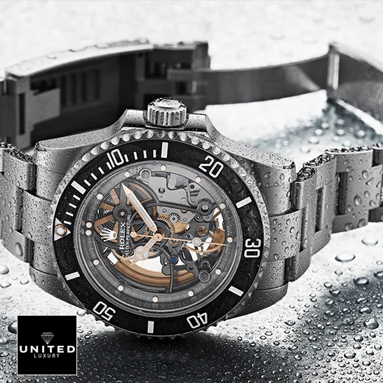 View 7 of Rolex Oyster Perpetual 114200 Skeleton Dial Replica