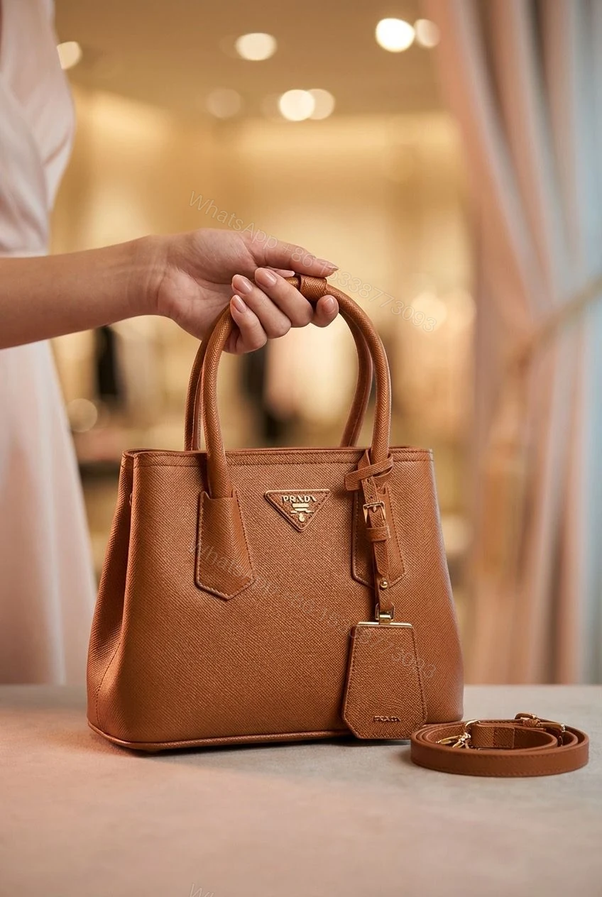 View 8 of Prada Double Saffiano Leather Tote Bag First Copy | AAA+ Replica