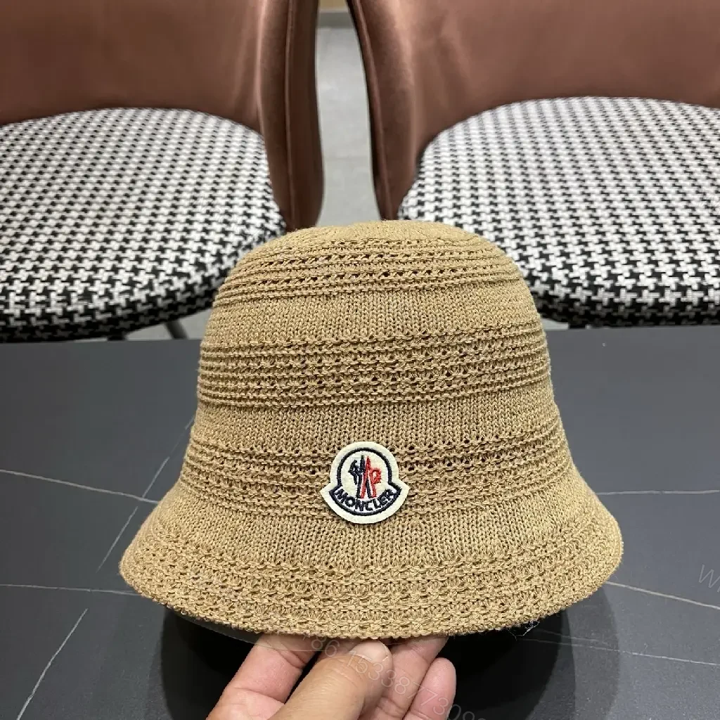 View 6 of Lightweight Straw Bucket Hat with Iconic Emblem